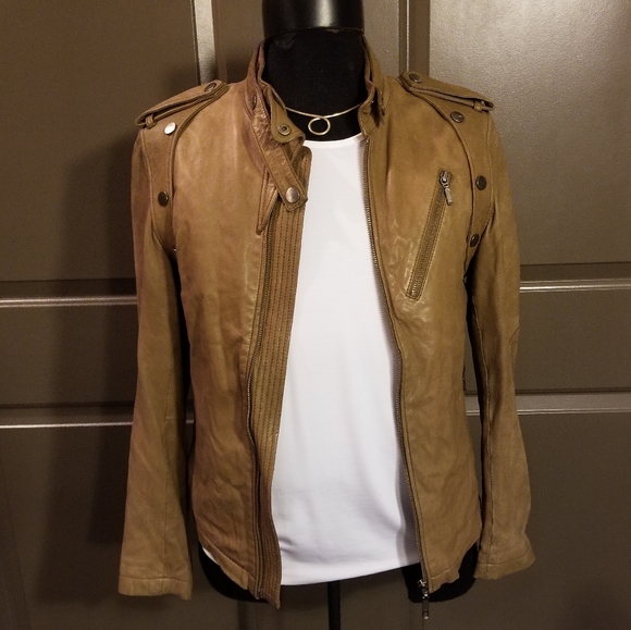 Other - Tan Japanese Leather Jacket